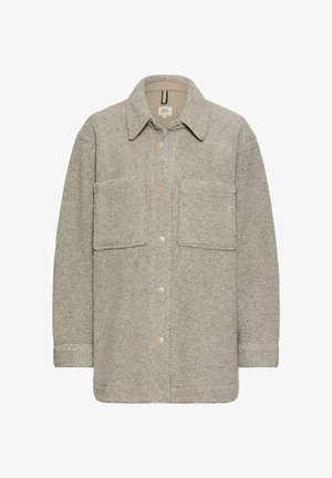 camel active, TEDDYBLAZER MIT SEITENTASCHEN - Winter coat - sage melange