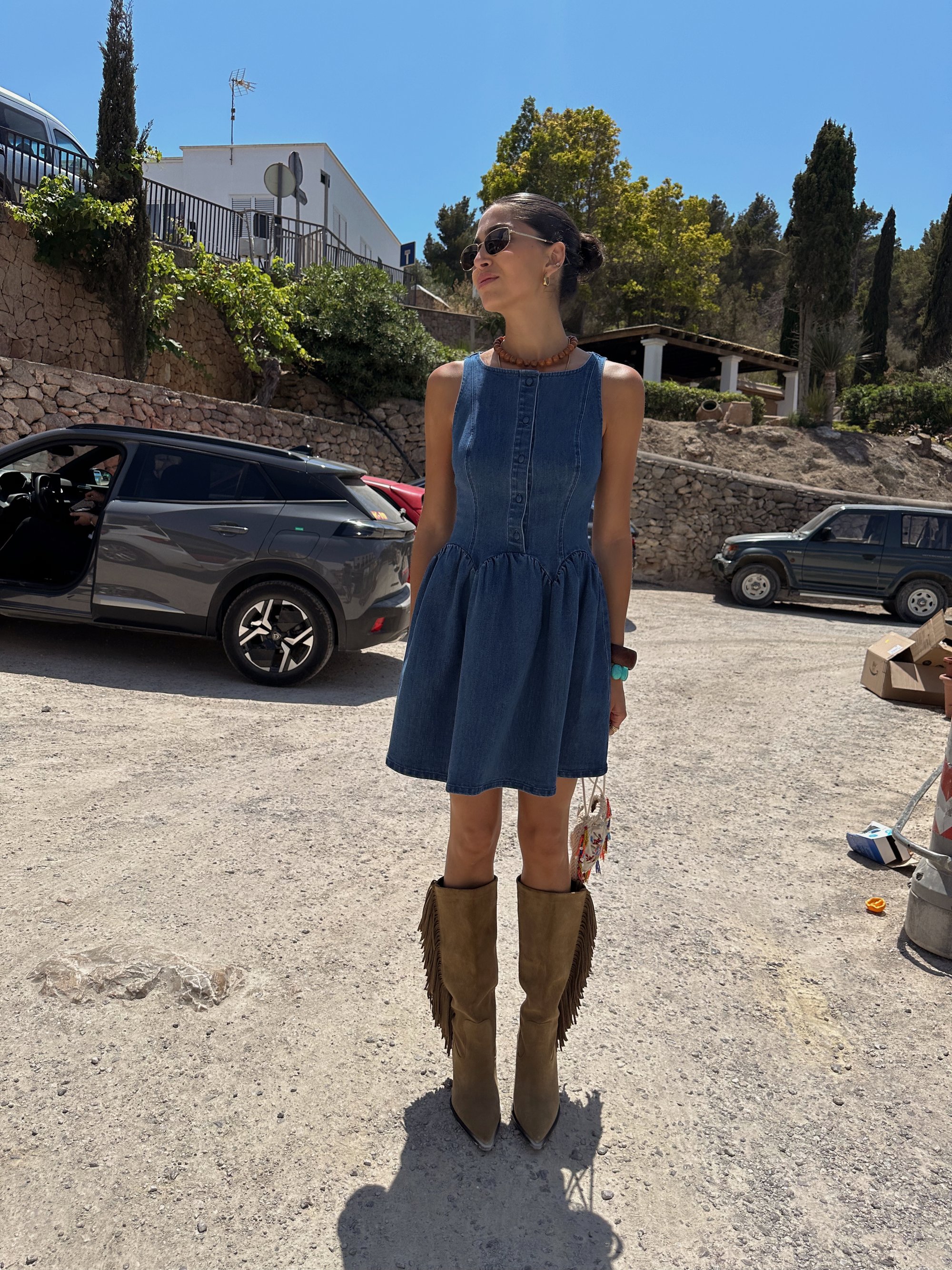 Never Fully Dressed MONIKA DRESS - Denim dress - blue - Zalando.ie