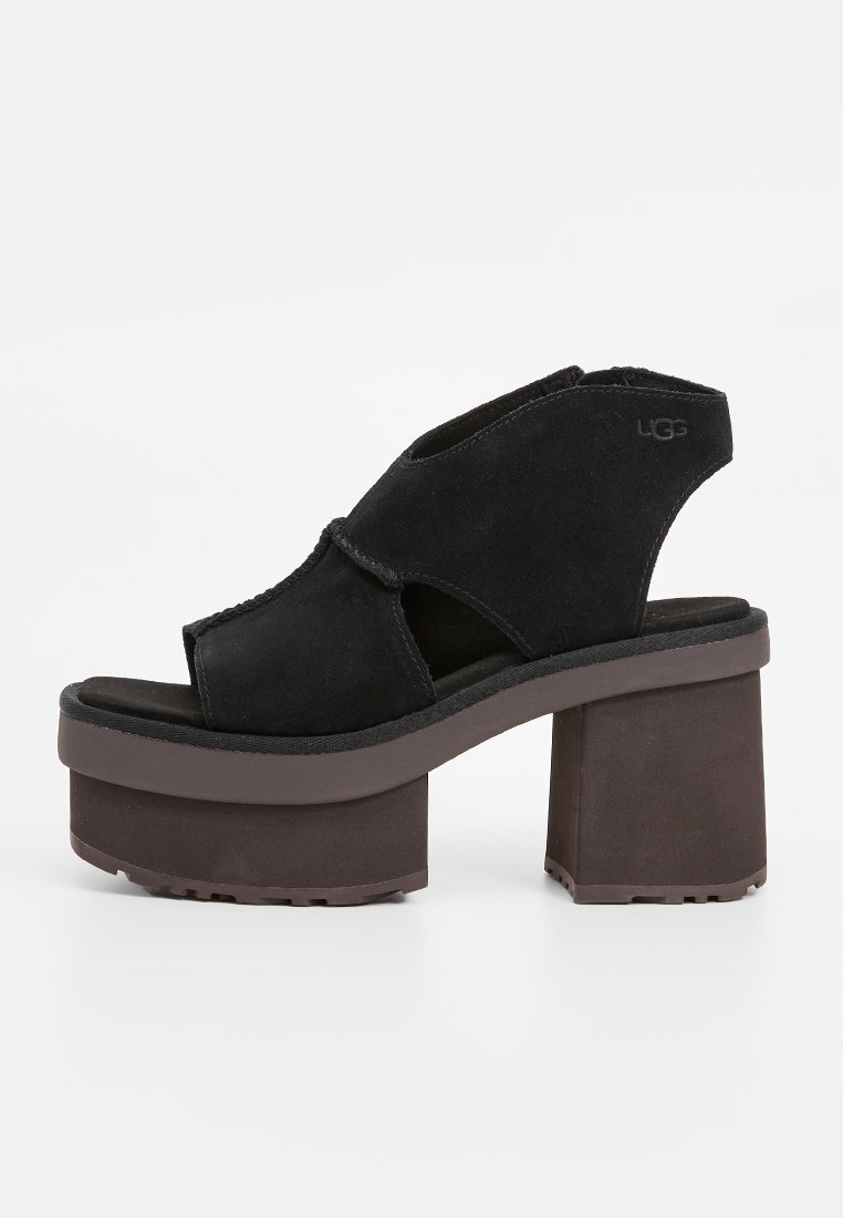 Ugg Sandalen met plateauzool zwart