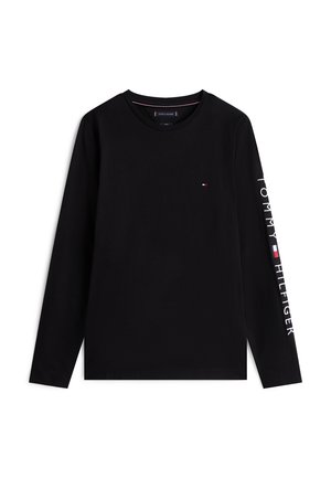 Tommy Hilfiger, LOGO LONG SLEEVE TEE - Top s dlhým rukávom - black