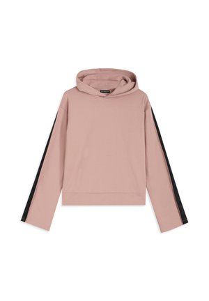 CON MANICHE CON BANDA LOGATA - Jersey con capucha - mottled pink