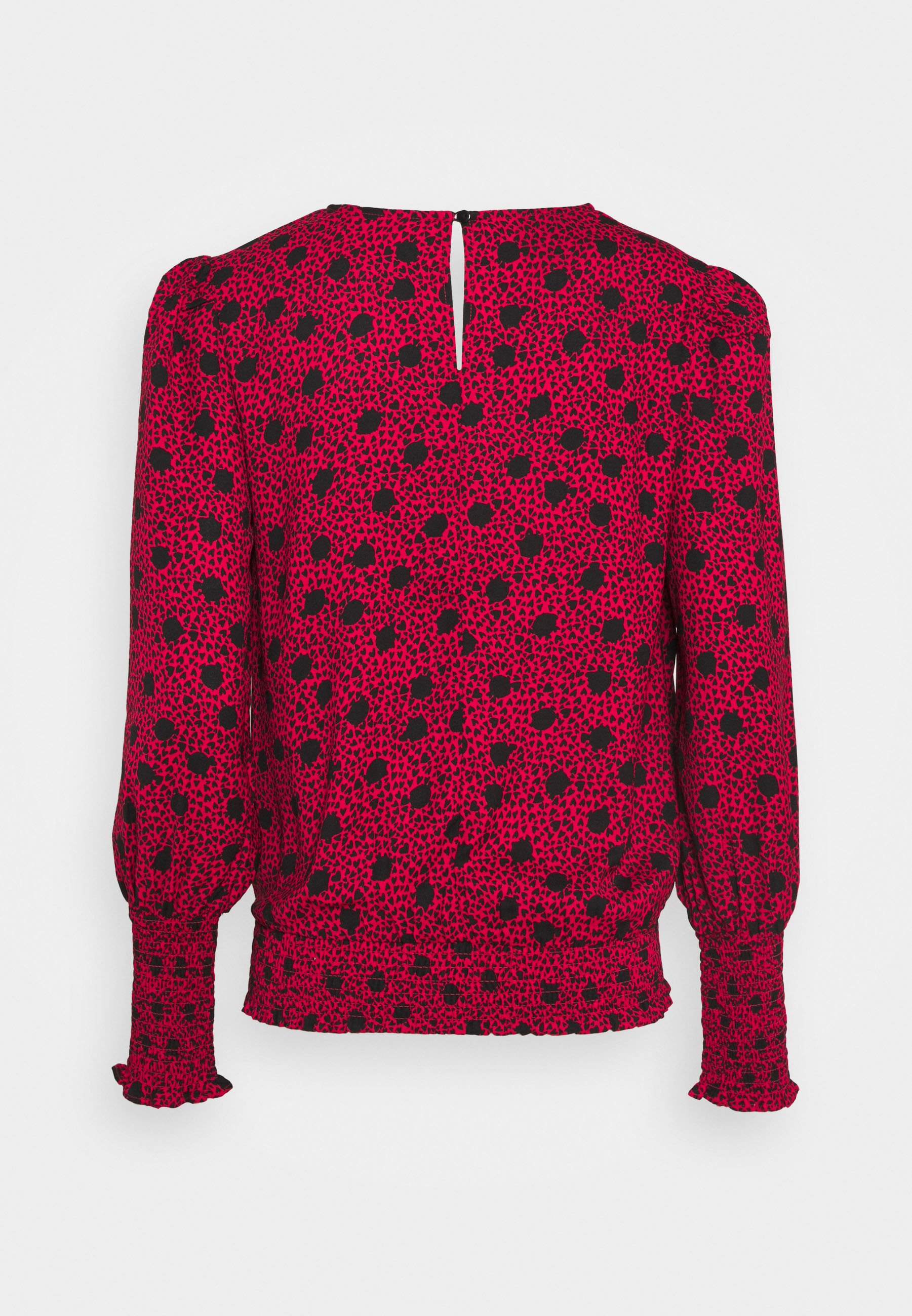 shirred pullover blouse