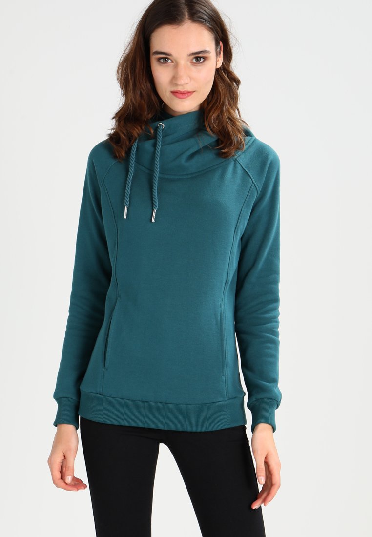 Urban Classics - RAGLAN HIGH NECK  - Kapuzenpullover - teal, Vergrößern