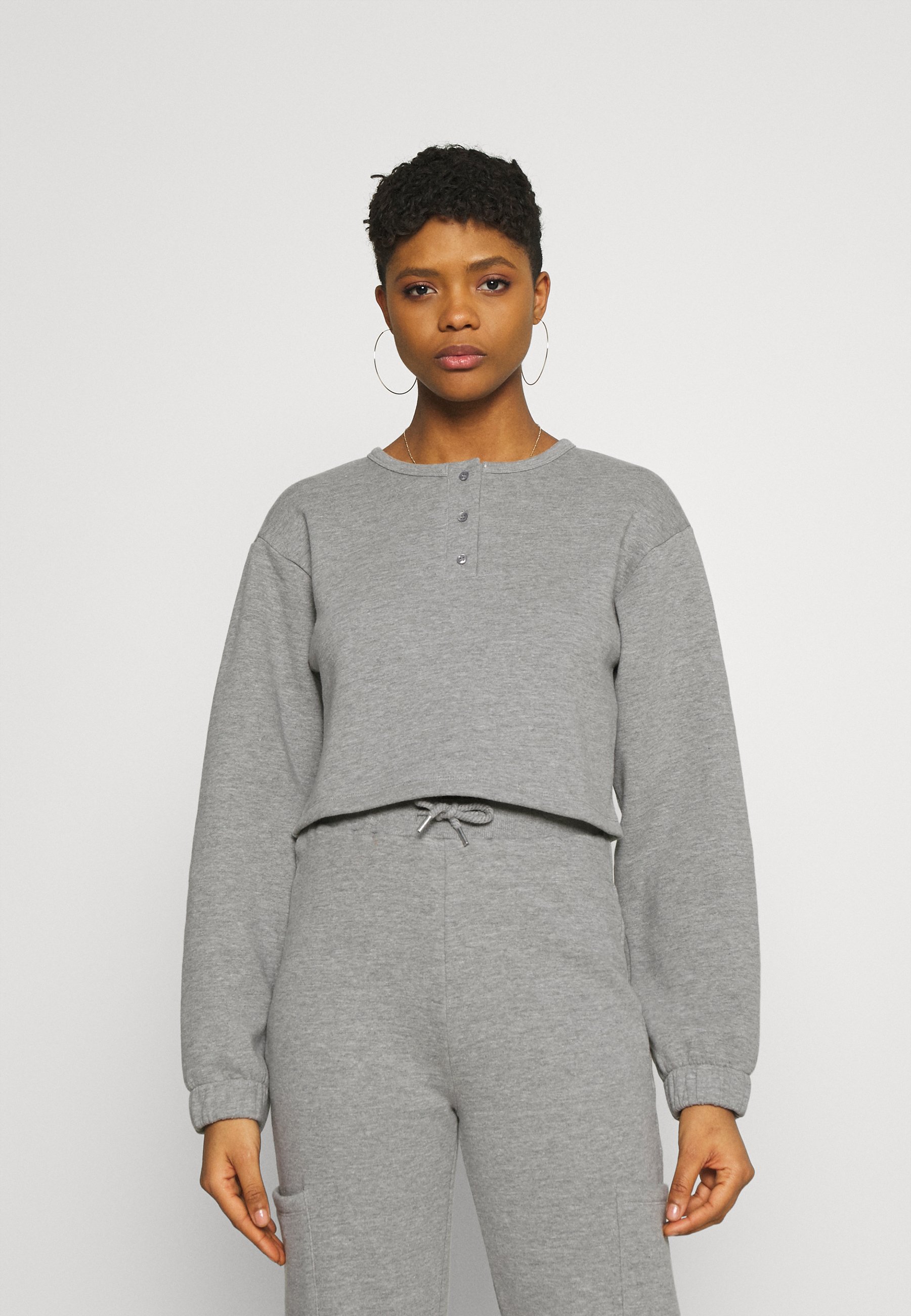 Women Button neck sweatshirt - Sweatshirt Women Button neck sweatshirt - Sweatshirt