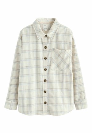 REGULAR FIT - Button-down blouse - neutral check