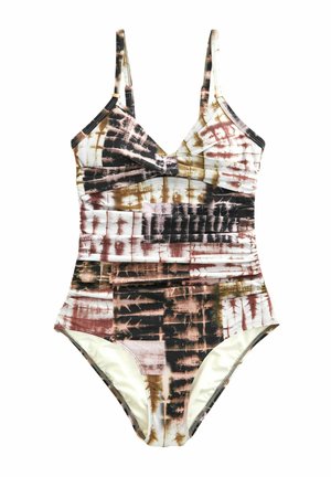 TUMMY CONTROL - Uimapuku - black khaki green tiedye