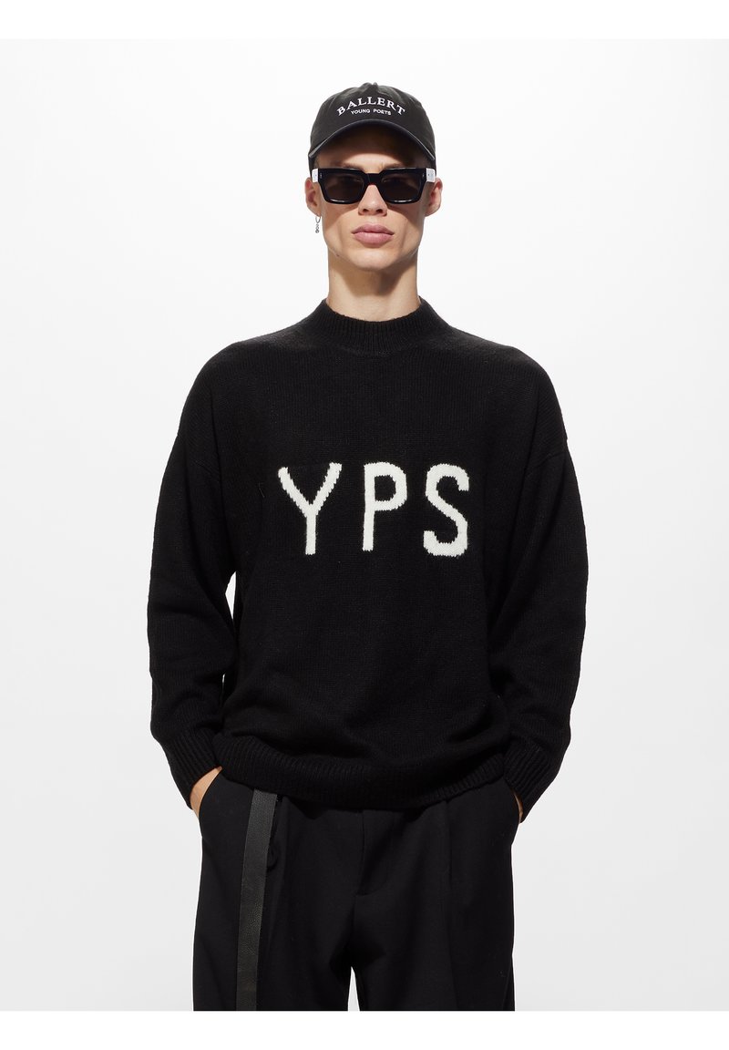 YOUNG POETS EDWARD Strikkegenser black/svart Zalando.no