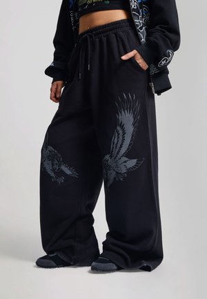 Ed Hardy, FLYING EAGLE  JOGGERS - Træningsbukser - black