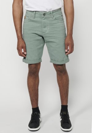 Koroshi REGULAR STRETCH BERMUDA COLORS  - Jeansshort - verde green