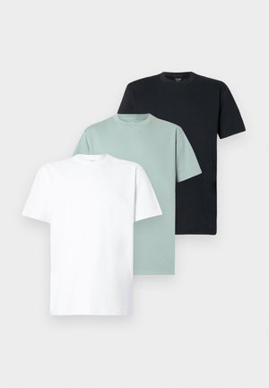COOLING 3 PACK - Basic T-shirt - white/black/light green