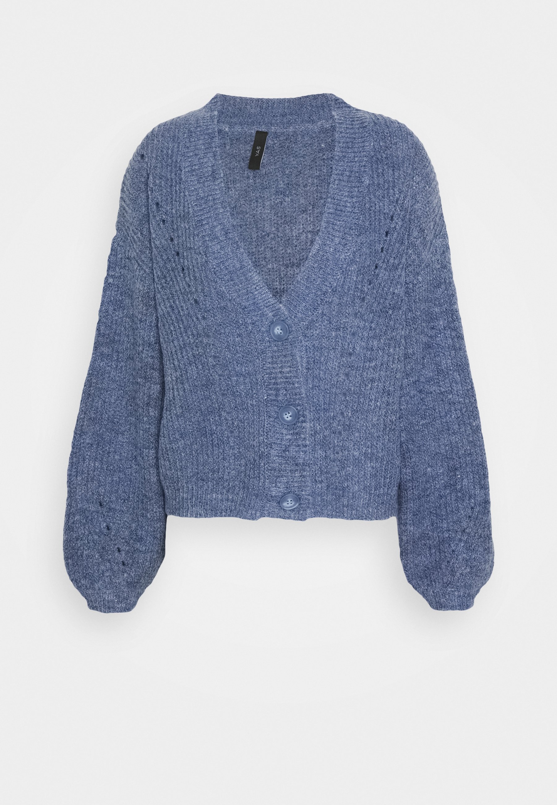 electric blue cardigan