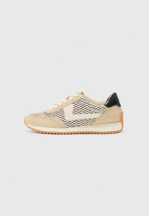 Sneakers laag - beige/black
