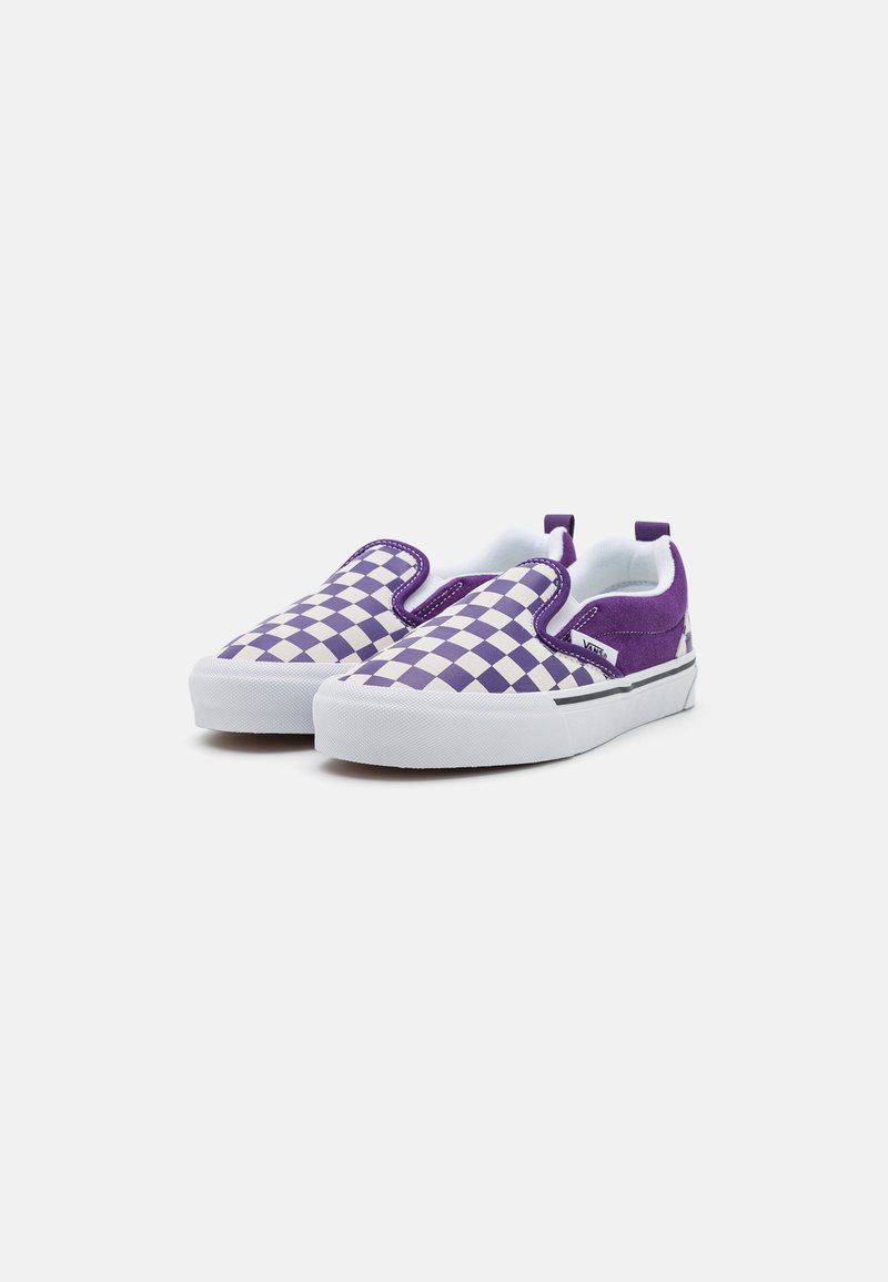 womens purple checkered vans
