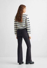Mango Kids LONGFLAR - Flared Jeans - black denim