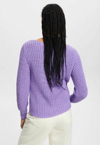 Esprit Stickad tröja - dark purple
