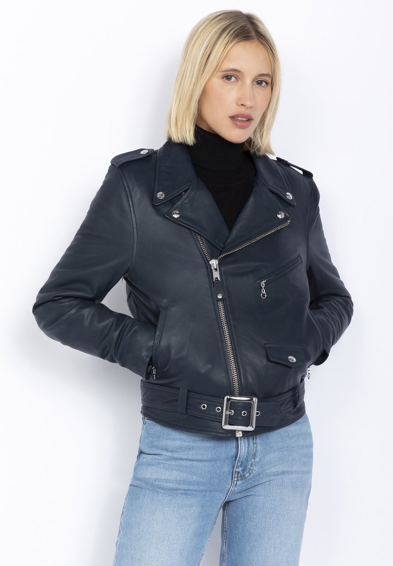 Schott LCW8600 - Leren jas - indigo