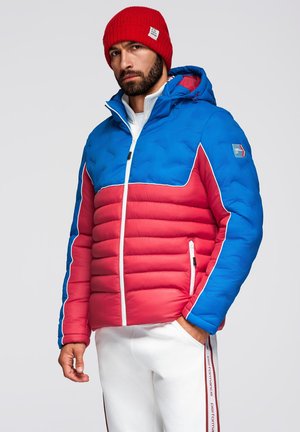 Winterjacke - blue/red