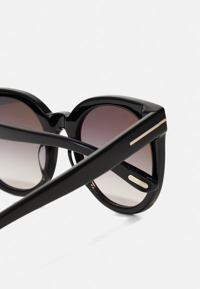 Tom Ford MOIRA - Lunettes de soleil - shiny black/gradient smoke