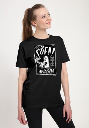 MATT KEELING ALIEN INVASION - T-shirts print - black
