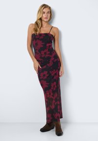 Noisy May ANKLE  - Cocktail φόρεμα / Φόρεμα για πάρτι - black aop:tibetan red aop