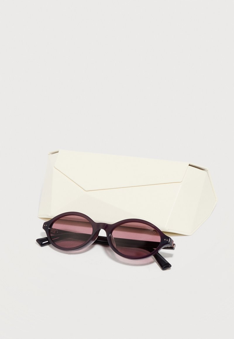 Jimmy Choo JC 5068U Sunglasses in Opaline Prune Jimmy Choo JC5068U S (51 - 18) with Violet lenses and Violet  main image 4