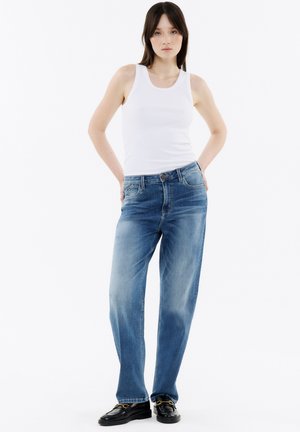 KATY MODERN WAVE - Straight leg jeans - blue wave