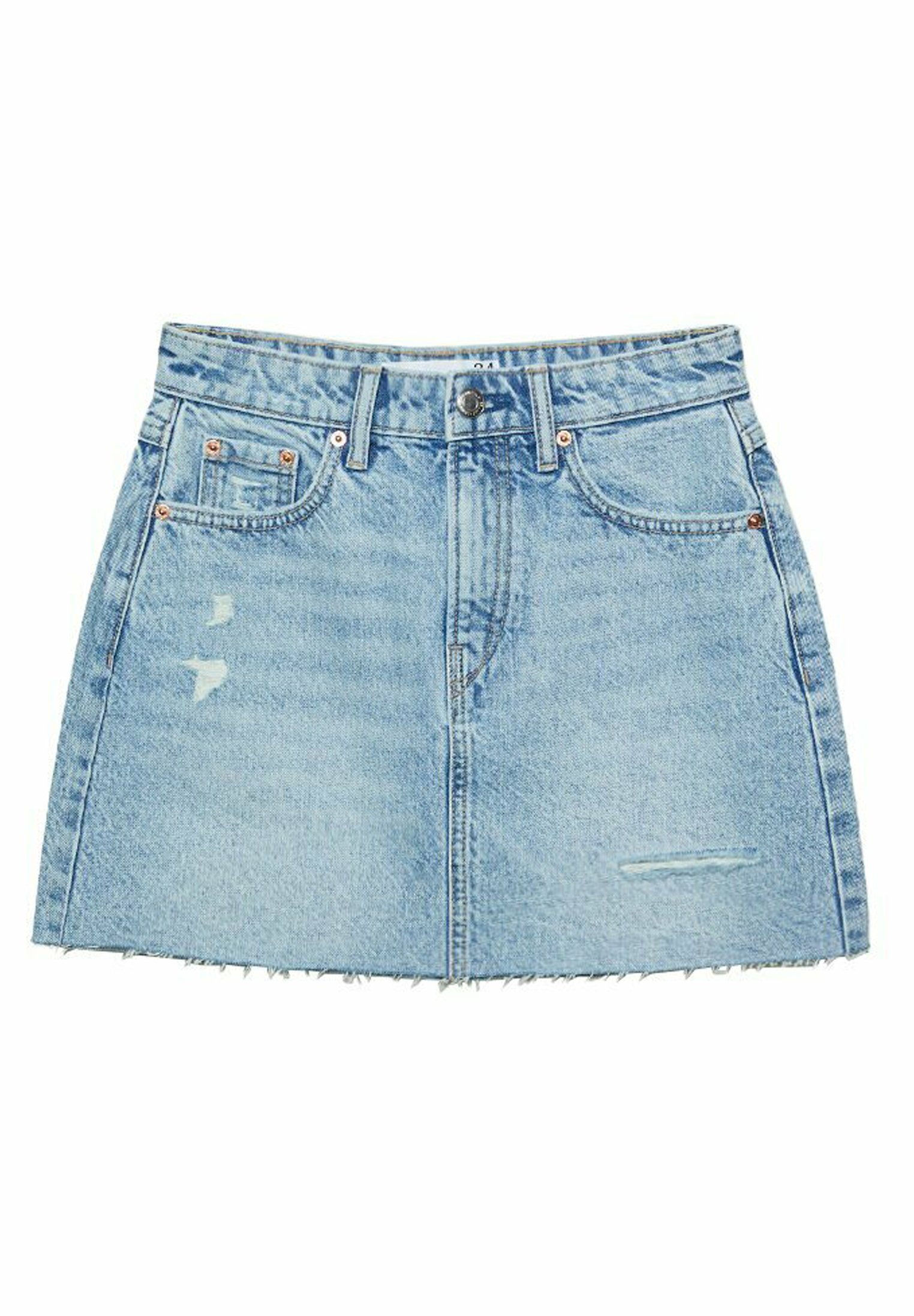 Denim mini skirt