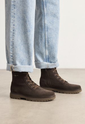 BOOT MID LACEUP ICONIC - Stivaletti stringati - brown