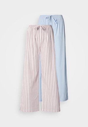 2 PACK - Nattøj bukser - light blue/pink