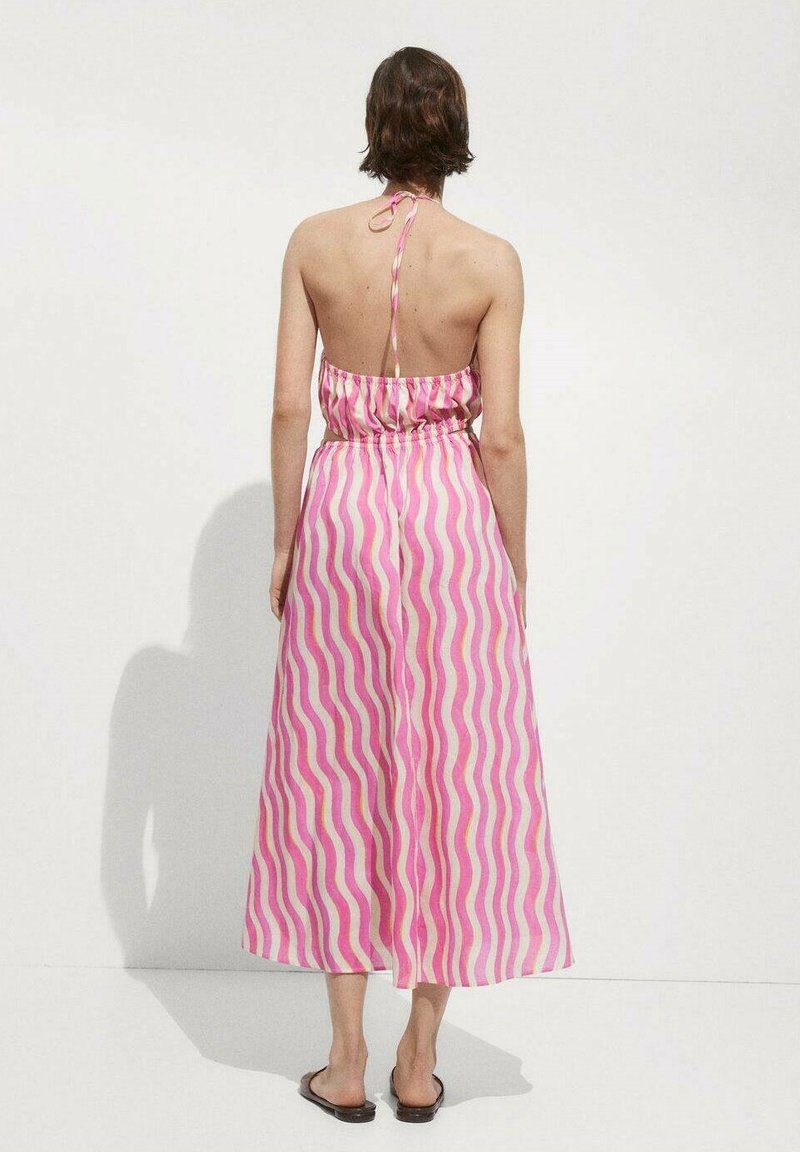 rib knit h&m dress Ladies - Red Rib-Knit - Size: XS Round neckline with an main image 1