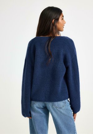 Lindex, LINDEX KNITTED CARDIGAN LINDEX - Cardigan - dark blue
