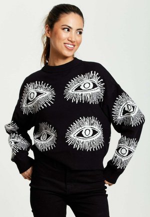 EYE PATTERN - Jumper - black