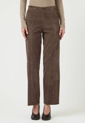 YASTHEA STRETCH - Nahkpüksid - major brown