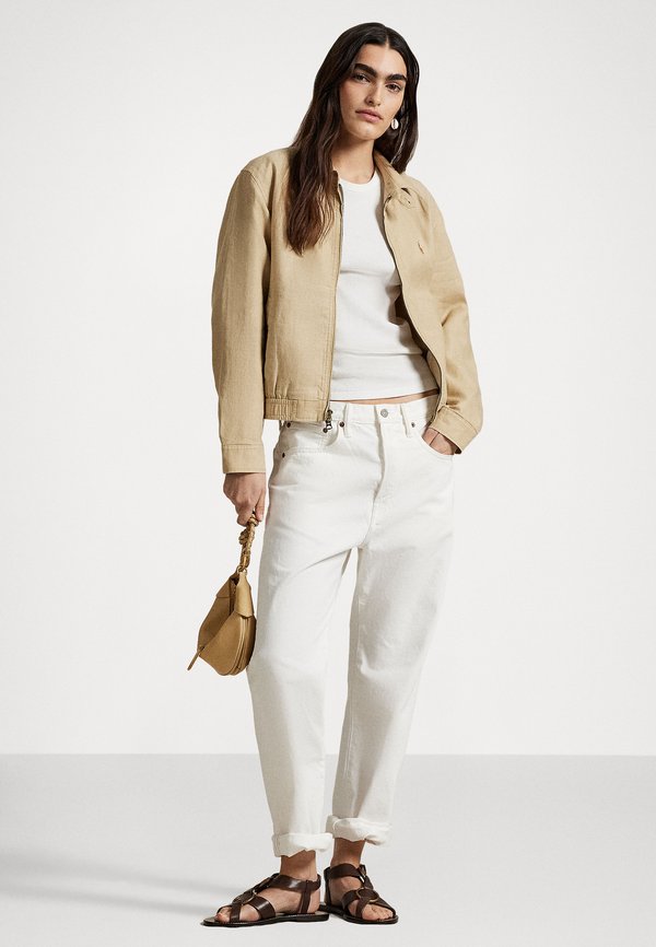 LINEN WINDBREAKER - Summer jacket - tan2