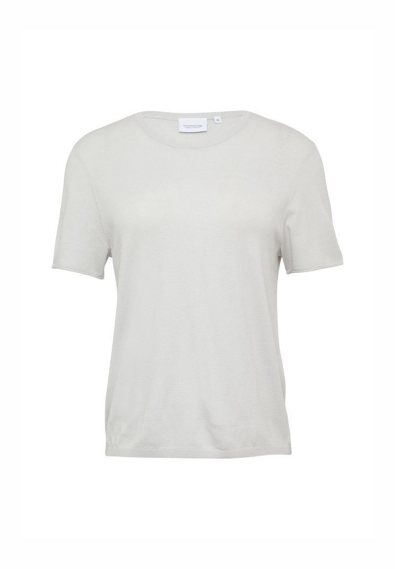 comma casual identity T-shirt basic lichtgrijs comma casual identity T-shirt basic lichtgrijs