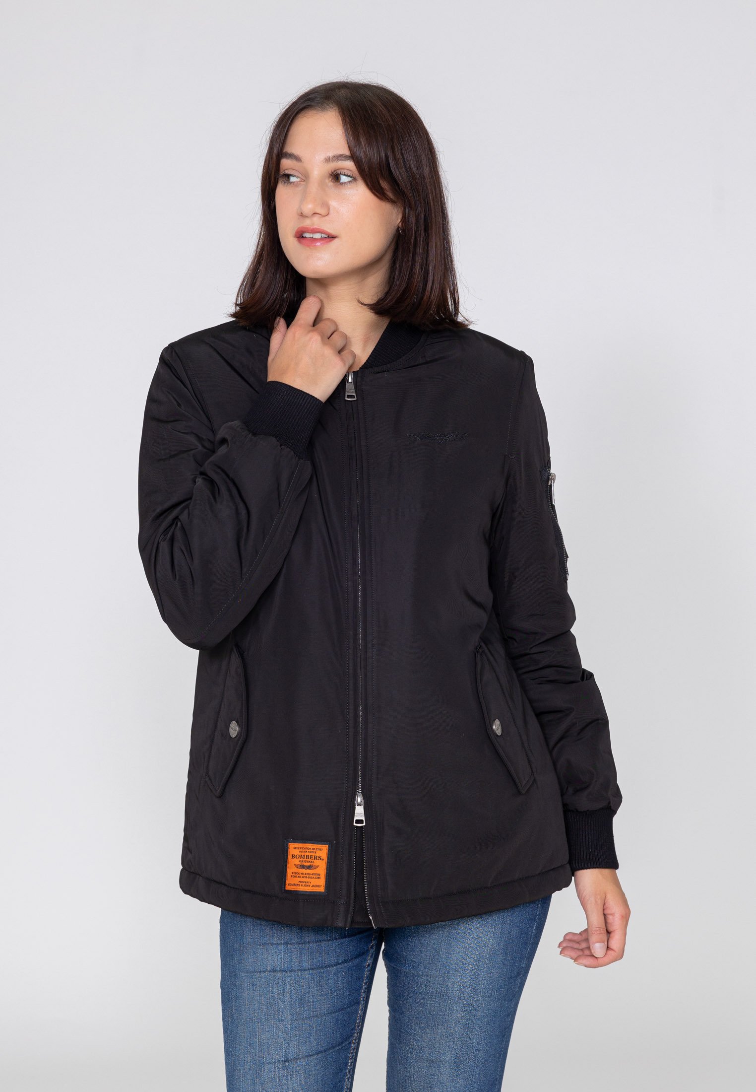 Bombers ORIGINAL 103 Short coat black Zalando