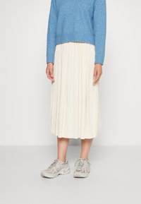 Samsøe Samsøe UMA SKIRT - Saia plissada - off-white
