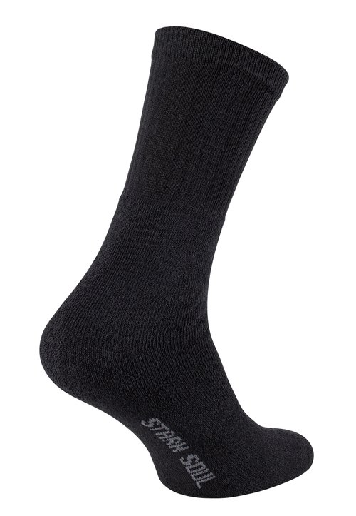 Normani Baumwoll-Socken 6 Paar – Schwarz Mit Farbigen Fersen & Zehen, Extra Weich & Atmungsaktiv