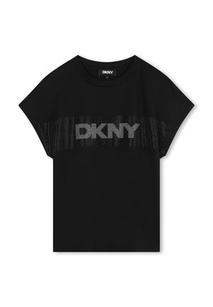 À MANCHES COURTES - T-shirt imprimé - black