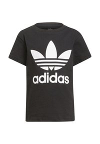 adidas Originals - ADICOLOR TREFOIL - T-shirt print - black/white Miniatuurafbeelding 1