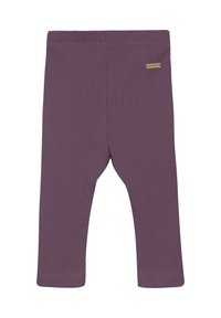 Minymo Leggings - Byxor - black plum