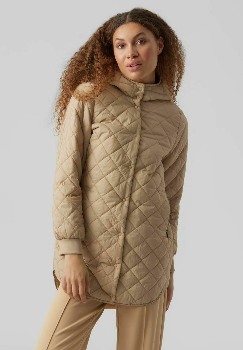 Vero Moda VMHAYLE REP - Zimski plašč - travertine