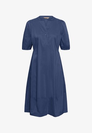 Culture, CUANTOINETT SHORT SLEEVE PLACKET - Särkkleit - true navy