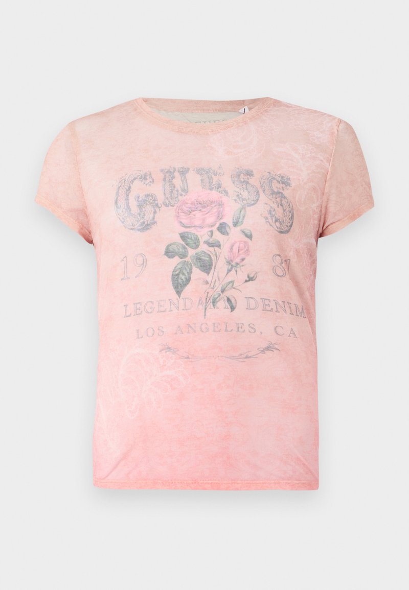 Guess T-shirt print roze