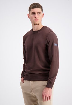 CREW NECK - Sweater - oak brown