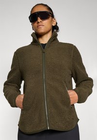 Jack Wolfskin HIGH CURL - Fleecejacke - obsidian moss