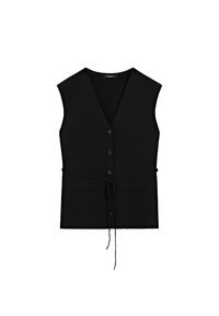Massimo Dutti V-NECK - Bodywarmer - black