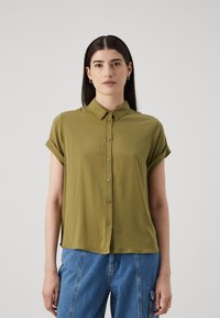 Samsøe Samsøe MAJAN SHIRT - Blúzka so zapínaním na gombíky - olive