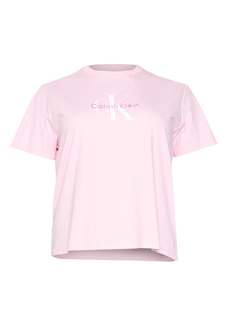 Calvin Klein T-shirt print donkerroze