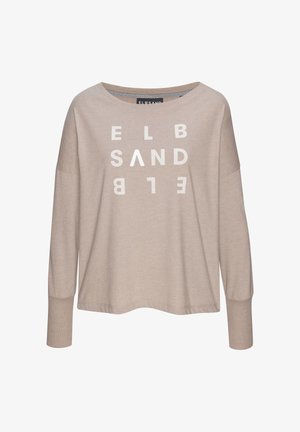 Elbsand, Long sleeved top - taupe meliert
